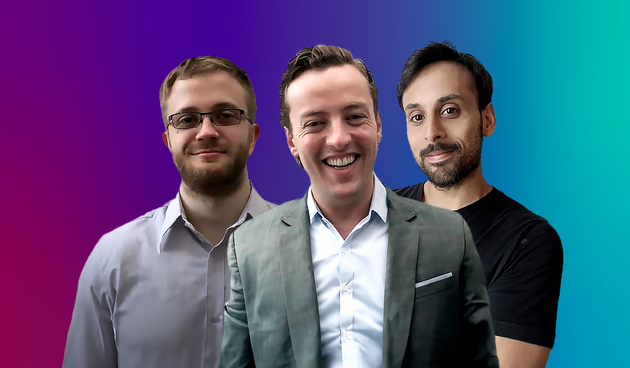 Daniel Flynn, Founder and CEO, Ben Duffy, Co-Founder, and Fernando German Torales Chorne, Co-Founder and CTO ©Bearcover