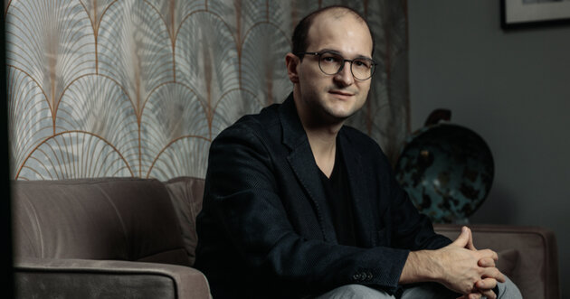Daniel Szabo looks into the camera